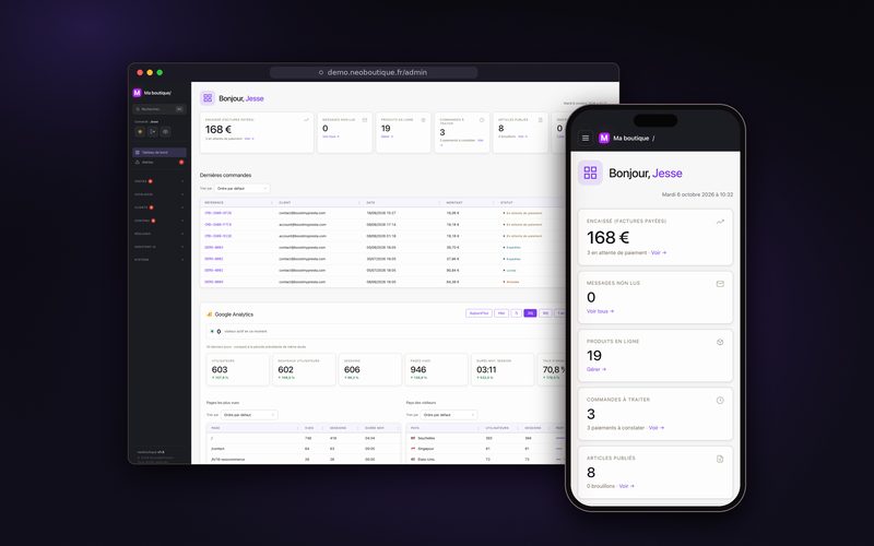 NeoBoutique — Custom e-commerce platform