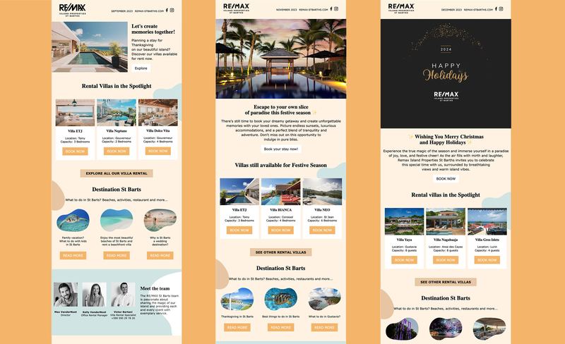 REMAX — Templates Newsletter — Emailing immobilier multi-clients